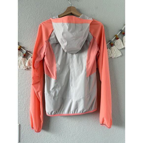 Lululemon Run Stash & Dash Half Zip Pullover Reflective Loose Fit Pop Orange 4 - Picture 3 of 10